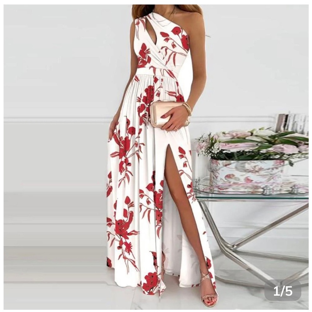 One shoulder dress